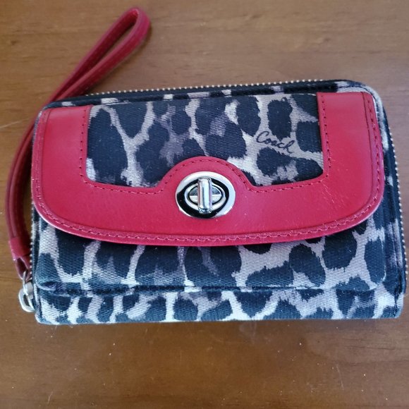 Coach Handbags - Coach Park Ocelot Wallet